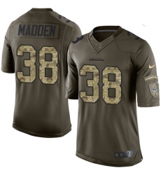Men's Nike Seattle Seahawks #38 Tre Madden Elite Green Salute to Service NFL Jersey