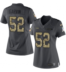 Women's Nike Seattle Seahawks #52 Terence Garvin Limited Black 2016 Salute to Service NFL Jersey