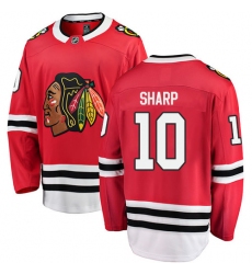 Men's Chicago Blackhawks #10 Patrick Sharp Fanatics Branded Red Home Breakaway NHL Jersey