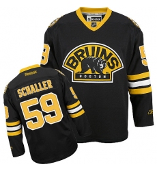 Men's Reebok Boston Bruins #59 Tim Schaller Authentic Black Third NHL Jersey