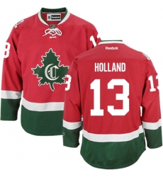 Youth Reebok Montreal Canadiens #13 Peter Holland Authentic Red New CD NHL Jersey