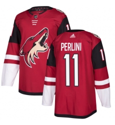 Youth Adidas Arizona Coyotes #11 Brendan Perlini Authentic Burgundy Red Home NHL Jersey