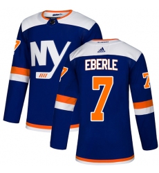Men's Adidas New York Islanders #7 Jordan Eberle Premier Blue Alternate NHL Jersey