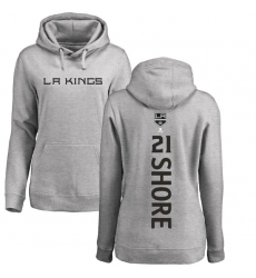 NHL Women's Adidas Los Angeles Kings #21 Nick Shore Ash Backer Pullover Hoodie