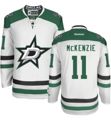 Women's Reebok Dallas Stars #11 Curtis McKenzie Authentic White Away NHL Jersey
