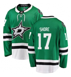 Men's Dallas Stars #17 Devin Shore Authentic Green Home Fanatics Branded Breakaway NHL Jersey