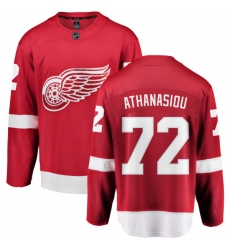 Men's Detroit Red Wings #72 Andreas Athanasiou Fanatics Branded Red Home Breakaway NHL Jersey