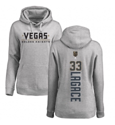 NHL Women's Adidas Vegas Golden Knights #33 Maxime Lagace Gray Backer Pullover Hoodie