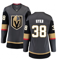 Women's Vegas Golden Knights #38 Tomas Hyka Authentic Black Home Fanatics Branded Breakaway NHL Jersey