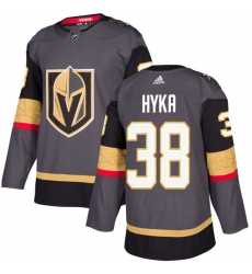 Youth Adidas Vegas Golden Knights #38 Tomas Hyka Authentic Gray Home NHL Jersey
