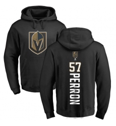 NHL Adidas Vegas Golden Knights #57 David Perron Black Backer Pullover Hoodie