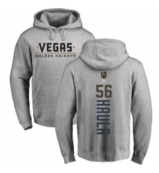 NHL Adidas Vegas Golden Knights #56 Erik Haula Gray Backer Pullover Hoodie