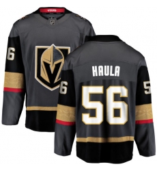 Youth Vegas Golden Knights #56 Erik Haula Authentic Black Home Fanatics Branded Breakaway NHL Jersey
