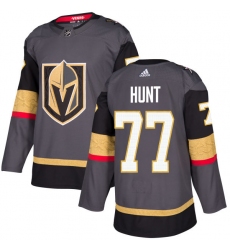 Men's Adidas Vegas Golden Knights #77 Brad Hunt Premier Gray Home NHL Jersey