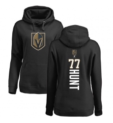 NHL Women's Adidas Vegas Golden Knights #77 Brad Hunt Black Backer Pullover Hoodie
