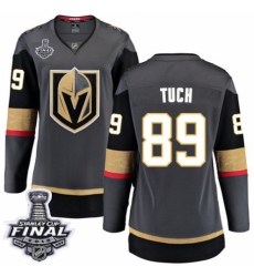 Women's Vegas Golden Knights #89 Alex Tuch Authentic Black Home Fanatics Branded Breakaway 2018 Stanley Cup Final NHL Jersey