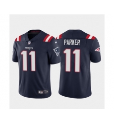Men's New England Patriots #11 DeVante Parker Navy Vapor Untouchable Limited Stitched Jersey