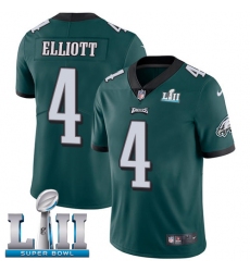 Men's Nike Philadelphia Eagles #4 Jake Elliott Midnight Green Team Color Vapor Untouchable Limited Player Super Bowl LII NFL Jersey