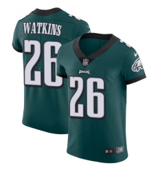 Men's Nike Philadelphia Eagles #26 Jaylen Watkins Midnight Green Team Color Vapor Untouchable Elite Player NFL Jersey