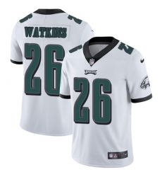 Youth Nike Philadelphia Eagles #26 Jaylen Watkins White Vapor Untouchable Limited Player NFL Jersey