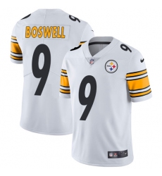 Men's Nike Pittsburgh Steelers #9 Chris Boswell White Vapor Untouchable Limited Player NFL Jersey