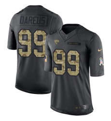 Men's Nike Jacksonville Jaguars #99 Marcell Dareus Limited Black 2016 Salute to Service NFL Jersey