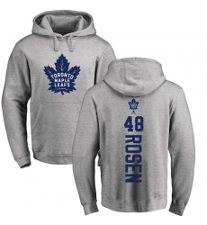 NHL Adidas Toronto Maple Leafs #48 Calle Rosen Ash Backer Pullover Hoodie
