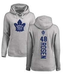 NHL Women's Adidas Toronto Maple Leafs #48 Calle Rosen Ash Backer Pullover Hoodie