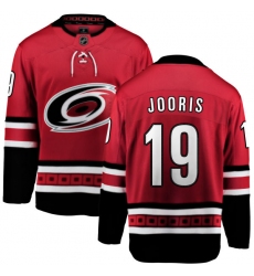 Men's Carolina Hurricanes #19 Josh Jooris Fanatics Branded Red Home Breakaway NHL Jersey