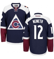 Men's Reebok Colorado Avalanche #12 Patrik Nemeth Premier Blue Third NHL Jersey