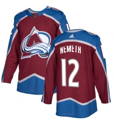 Youth Adidas Colorado Avalanche #12 Patrik Nemeth Authentic Burgundy Red Home NHL Jersey