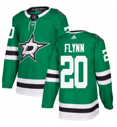Men's Adidas Dallas Stars #20 Brian Flynn Authentic Green Home NHL Jersey