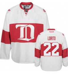 Youth Reebok Detroit Red Wings #22 Matthew Lorito Authentic White Third NHL Jersey