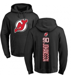 NHL Adidas New Jersey Devils #90 Marcus Johansson Black Backer Pullover Hoodie