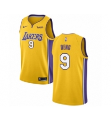 Youth Los Angeles Lakers #9 Luol Deng Swingman Gold Home Basketball Jersey - Icon Edition