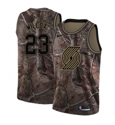 Women's Nike Portland Trail Blazers #23 C.J. Wilcox Swingman Camo Realtree Collection NBA Jersey