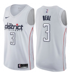 Men's Nike Washington Wizards #3 Bradley Beal Swingman White NBA Jersey - City Edition