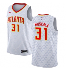Women's Nike Atlanta Hawks #31 Mike Muscala Authentic White NBA Jersey - Association Edition