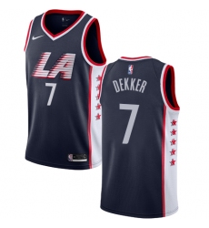 Women's Nike Los Angeles Clippers #7 Sam Dekker Swingman Navy Blue NBA Jersey - City Edition