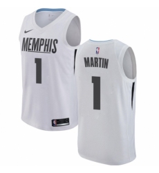 Women's Nike Memphis Grizzlies #1 Jarell Martin Swingman White NBA Jersey - City Edition
