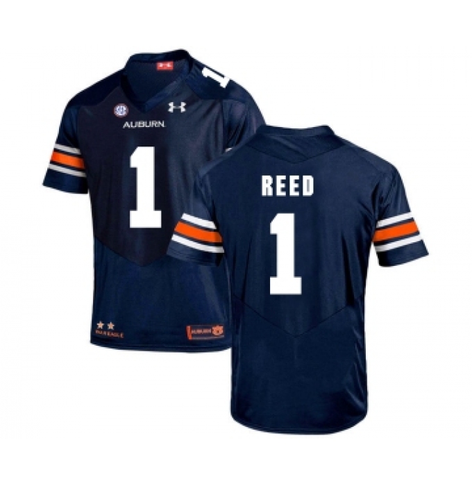 Auburn Tigers 1 Trovon Reed Navy College Football Jersey