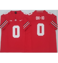 Men's Ohio State Buckeyes #0 OH-IO Red F.U.S.E. Limited Stitched Jersey