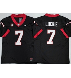 Men's Georgia Bulldogs #7 Lawson Luckie Black 2025 F.U.S.E. Stitched Jersey