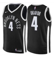 Women's Nike Brooklyn Nets #4 Jahlil Okafor Swingman Black NBA Jersey - City Edition