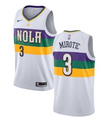 Women's Nike New Orleans Pelicans #3 Nikola Mirotic Swingman White NBA Jersey - City Edition