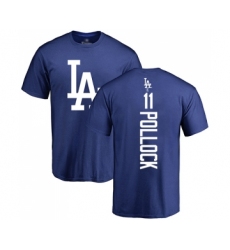 Baseball Los Angeles Dodgers #11 A. J. Pollock Royal Blue Backer T-Shirt