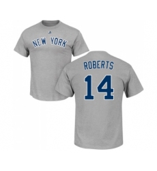 MLB Nike New York Yankees #14 Brian Roberts Gray Name & Number T-Shirt