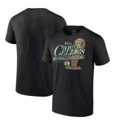 Men's Boston Celtics Black 2024 Finals Champions Fast Break Finish Trophy T-Shirt