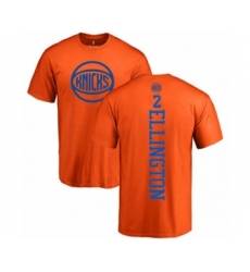 Basketball New York Knicks #2 Wayne Ellington Orange One Color Backer T-Shirt