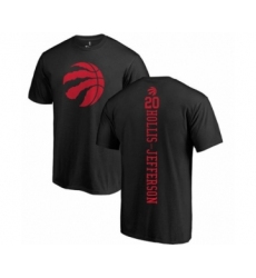 Basketball Toronto Raptors #20 Rondae Hollis-Jefferson Black One Color Backer T-Shirt